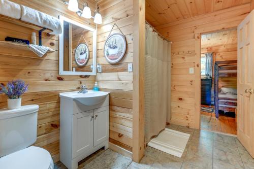 Koupelna v ubytování Bryson City Cabin in Smoky Mtn with Resort Amenities