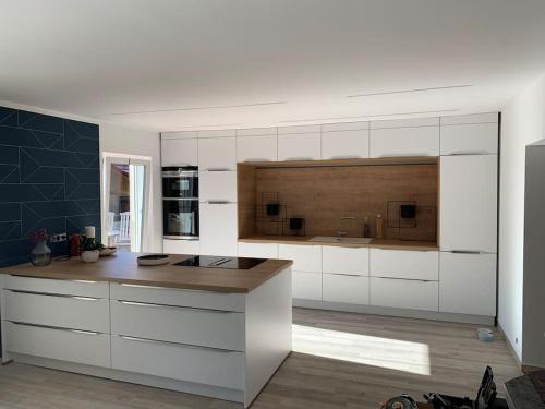 Η κουζίνα ή μικρή κουζίνα στο Ferienhaus im Thüringer Wald