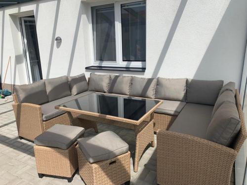 Posezení v ubytování Nový Apartmán v areálu Wellness hotelu Frymburk