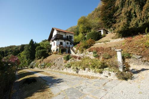 a house on the side of a mountain at Miralba in Ghiffa