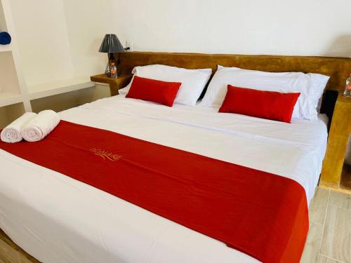 Postel nebo postele na pokoji v ubytování Villas Coco Mare Habitacion 3