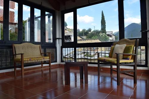 Χώρος καθιστικού στο Casa de huéspedes vista hermosa