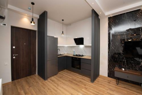 Dapur atau dapur kecil di Gori Palace Apartments
