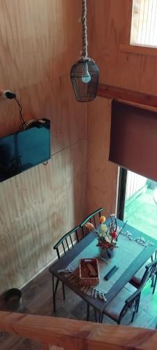 Posezení v ubytování Cabañas Lodge Patagonia truful