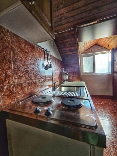 Dapur atau dapur kecil di Studio Apartment Nautica Topla