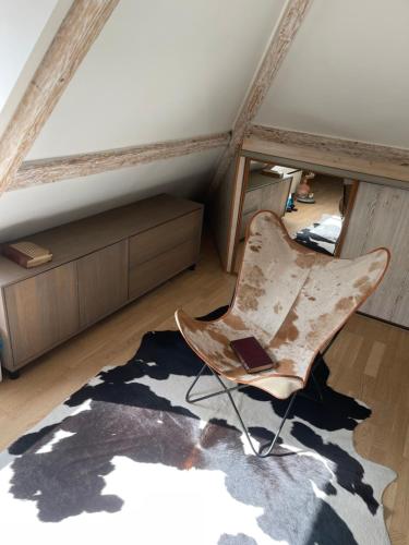 Χώρος καθιστικού στο Cosy Apartment 750m from Stavanger Forum
