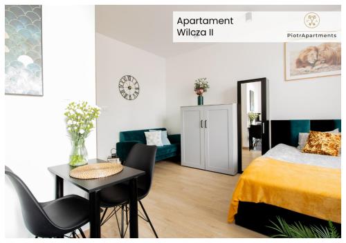 Posteľ alebo postele v izbe v ubytovaní PiotrApartments - Big City Life Apartments in Central Warszawa