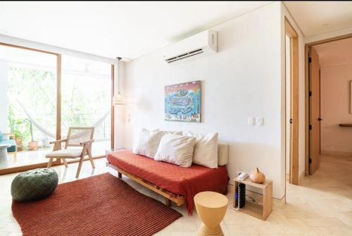 Χώρος καθιστικού στο Cozy New Apartment in the Old City
