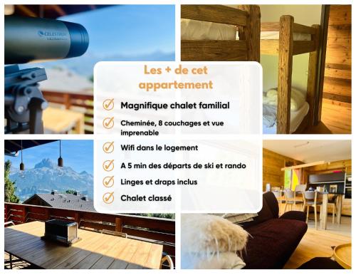 Chaleureux Chalet Familial - Vue époustouflante