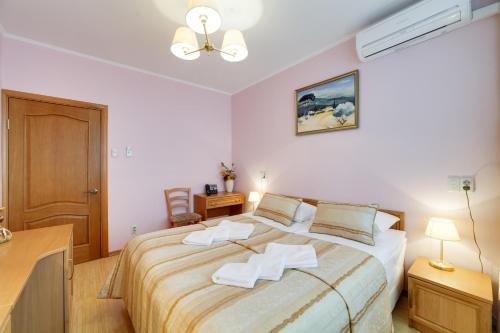 Cama o camas de una habitación en Diadema Apart Hotel