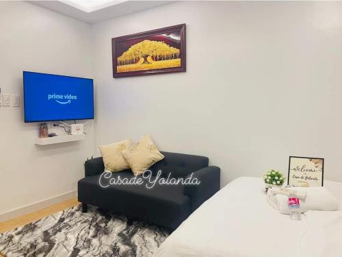 Posezení v ubytování Casa de Yolanda Staycation