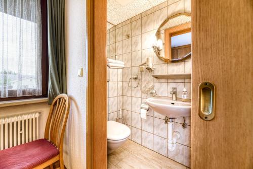 Koupelna v ubytování Gasthaus Hecht