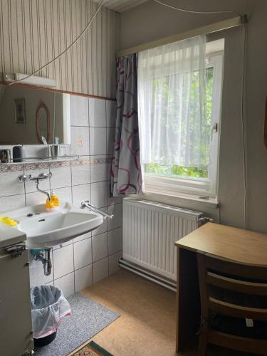 Koupelna v ubytování Privatzimmer