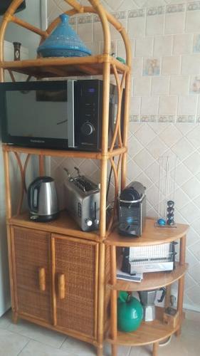 Cucina o angolo cottura di de 1 à 6 avec terrasse solarium, vue panoramique et parking gratuit