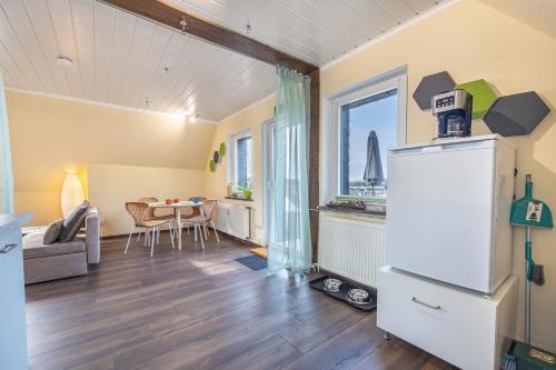 Η κουζίνα ή μικρή κουζίνα στο Ferienwohnung Panoramablick