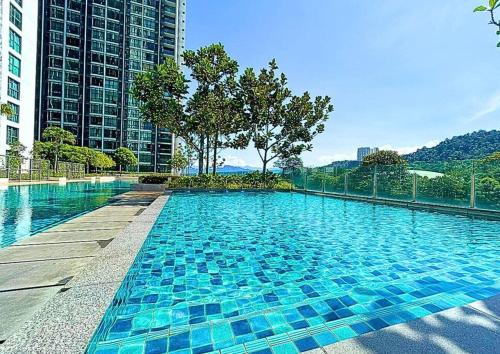 Bazén v ubytování Cozy Panoramic KL Skyline View, #LA1 nebo v jeho okolí