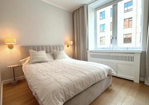 Postel nebo postele na pokoji v ubytování Central City Apartment in Copenhagen