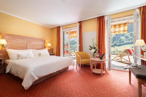 Postel nebo postele na pokoji v ubytování Hotel Restaurant Waldhaus