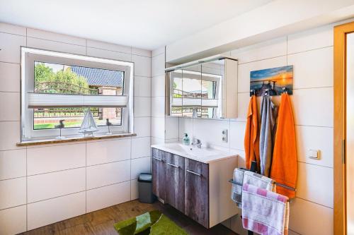 ห้องน้ำของ Ferienwohnung Familie Perlik