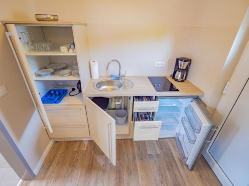 Η κουζίνα ή μικρή κουζίνα στο Apartment am See - 11