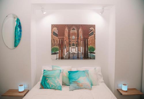 Postel nebo postele na pokoji v ubytování Apartamento en pleno centro historico