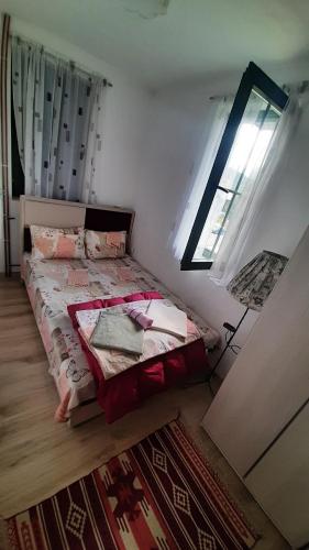 a bedroom with a bed and a window at Apartments Durmitor in Žabljak