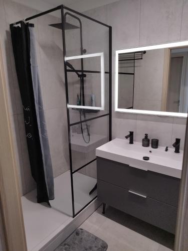 Un baño de Silver Harmony Apartman Siófok