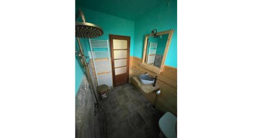 Ένα ή περισσότερα κρεβάτια σε δωμάτιο στο Casa Lanzo