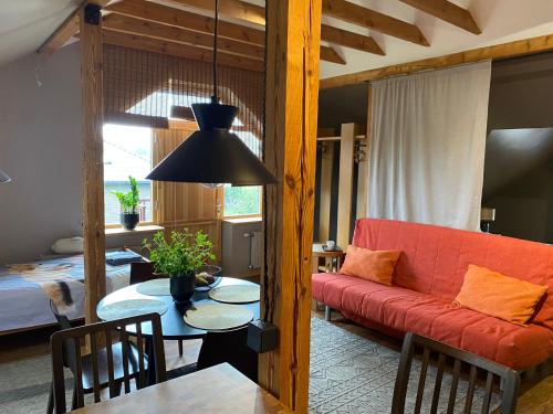 Posezení v ubytování Konrads Apartment