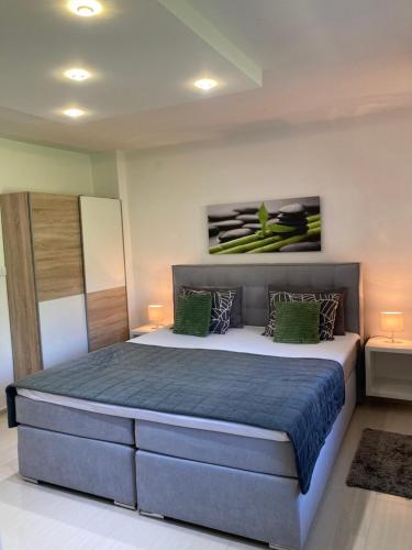 Ένα ή περισσότερα κρεβάτια σε δωμάτιο στο Apartman SONAS with free private parking
