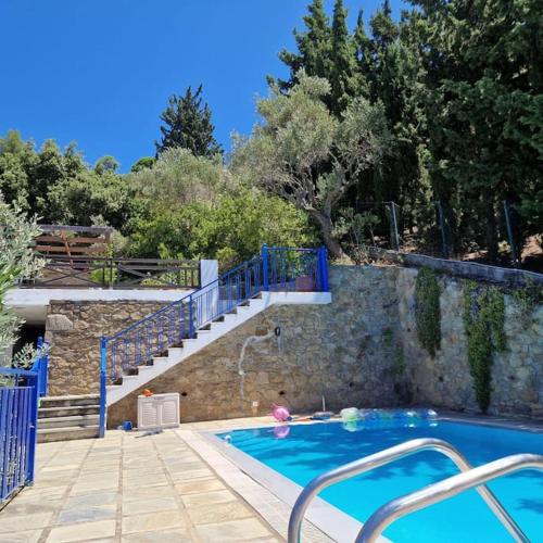 Πισίνα στο ή κοντά στο Panorama Villa with Pool and Beach Access
