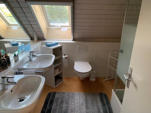 Koupelna v ubytování BnB Lindenacker