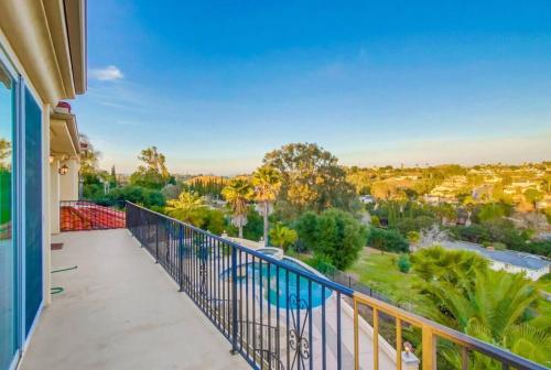 a view from the balcony of a house at Villa Andalusia 6BR 5BA Luxury Jacuzzi Views and Games in Escondido