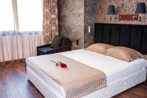 Cama o camas de una habitación en Enika Hotel