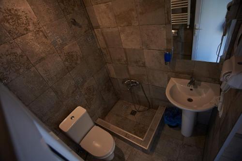 Koupelna v ubytování Hotel Tornisa Kazbegi
