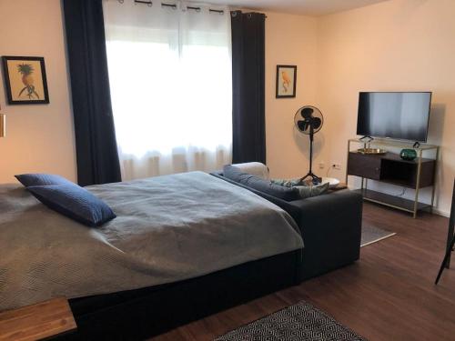 Katil atau katil-katil dalam bilik di Apartment 16 - Gemütlich und Verkehrsgünstig