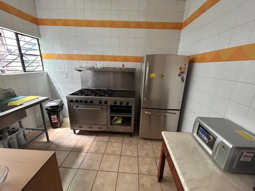 Kuchyň nebo kuchyňský kout v ubytování Suites Chingón