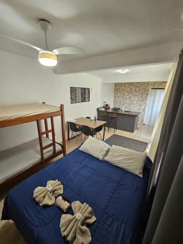 Postel nebo postele na pokoji v ubytování Casa da Manjuba