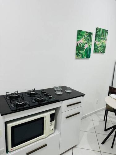 Kitnet moderna Ipatinga MGにあるキッチンまたは簡易キッチン