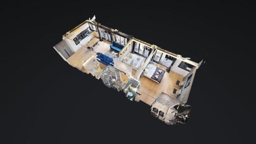 une vue sur un vaisseau spatial équipé de véhicules dans l'établissement Bluestay 55 - Charmant appartement à Paris, à Paris