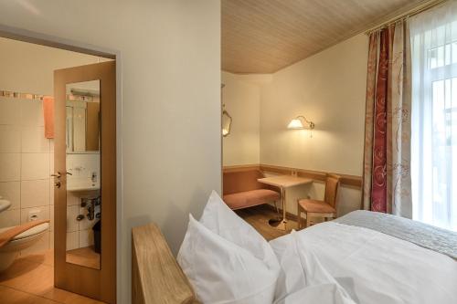 Koupelna v ubytování Hotel Alpenblick