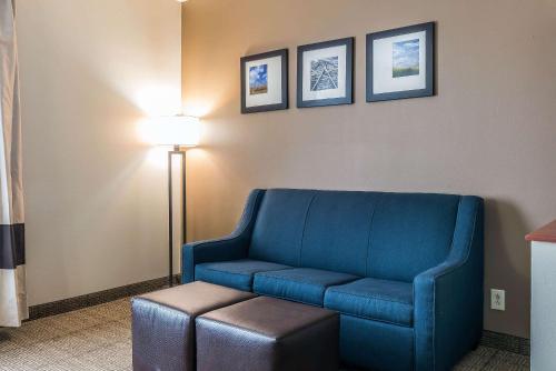 Ruang duduk di Comfort Suites Springfield I-70