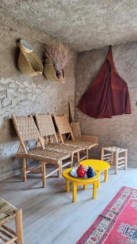 Zona de estar de Atlas Berber Lodge