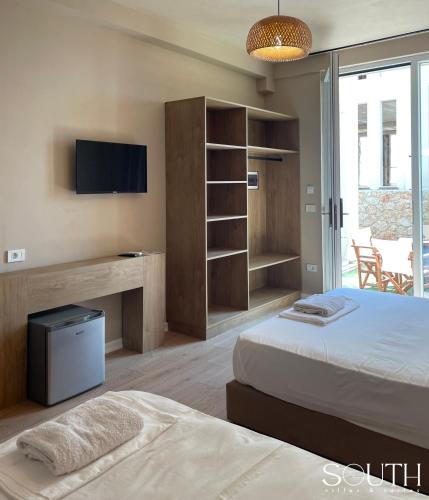 South Villas and Suitesにあるベッド