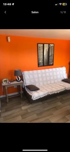 Postel nebo postele na pokoji v ubytování Petite maison indépendante à la campagne