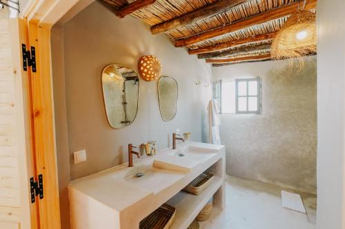 Koupelna v ubytování Hotel & Spa La Ferme El Dar