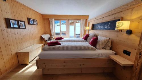 Postel nebo postele na pokoji v ubytování Guggerzyt