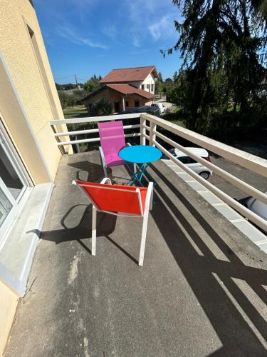 Μπαλκόνι ή βεράντα στο chambres hôtes les grenouilles