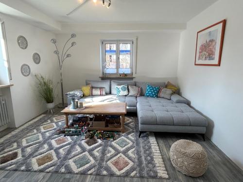 Posezení v ubytování Stilvolle, große Ferienwohnung in der Hallertau, Nähe Pfaffenhofen & Scheyern