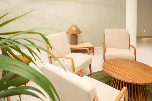 Hotel Atlante Sanxenxo Boutiqueにあるシーティングエリア